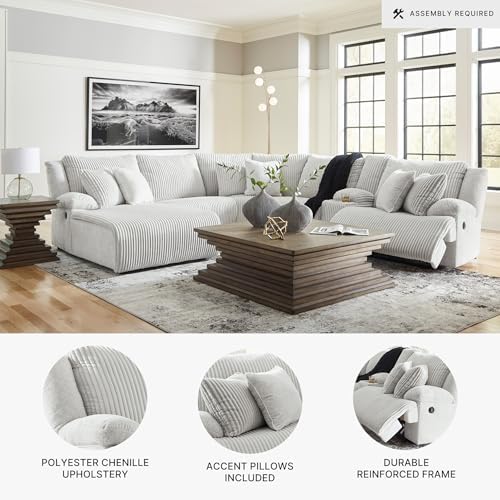 Signature Design by Ashley 6-Piece Reclining Sectional Sofa - Image 4