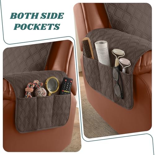 Ruaozz Waterproof Recliner Couch Covers, Non-Slip Sofa SlipCover, 3 Seater - Image 5