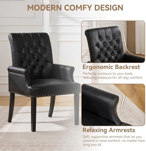 WUTUTUEE PU Leather Dining Chair - Image 3