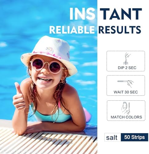 Saltwater Pool Test Strips, 0-8000 ppm, Salt Test Strips Kit - Image 3