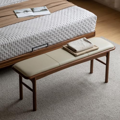 47.2'' Leather Upholstered Dining Bench by Wayshome