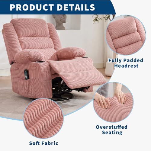 Garvee Rocking Recliner Chair for Adults Wide 360° Swivel Rocker Recliner - Image 6