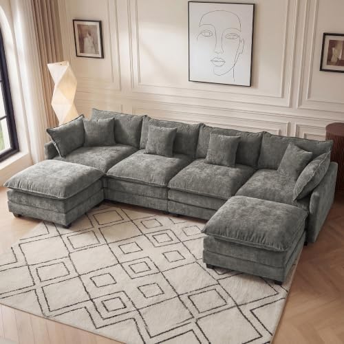 Modular Sectional Sofa 133" Oversized Cloud Couch by Unknown