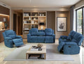 Manual Reclining Couch Sofa Set by Toseslo
