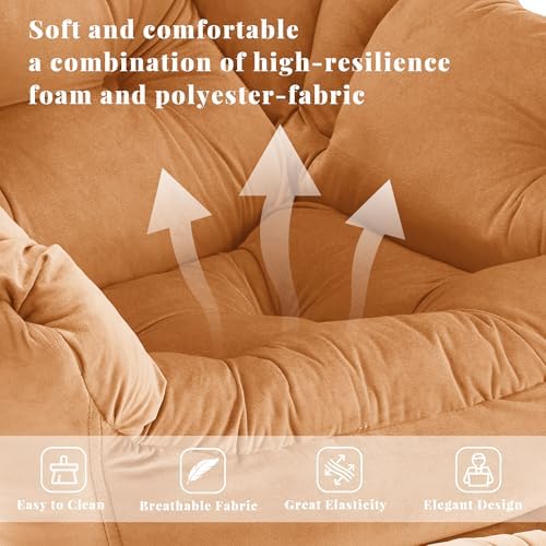 Lazy Chair with Ottoman, Comfy Reading Chair - Image 4