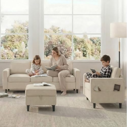 ijuicy 2PCS Sectional Sofa Set, 4 Seat Couch Set, 3 Seat Couch - Image 7