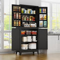 Black Kitchen Pantry Storage Cabinet by RISTERN