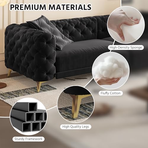 97.7'' Chesterfield Sleeper Sofa King Size - Image 6