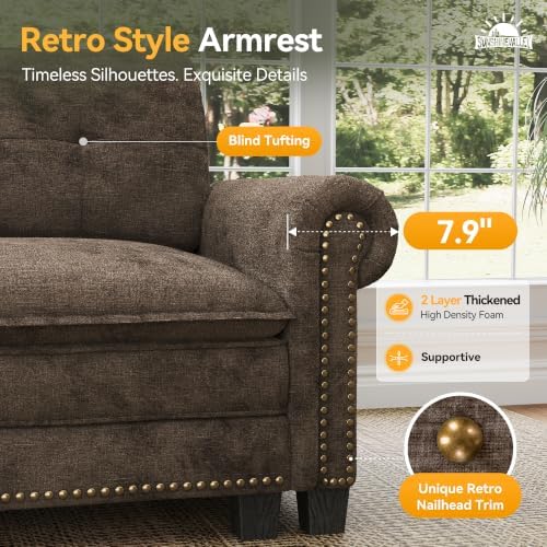 SUNSHINE VALLEY 150" Oversized Modular Sectional Couch U Shaped Living Room - Image 4