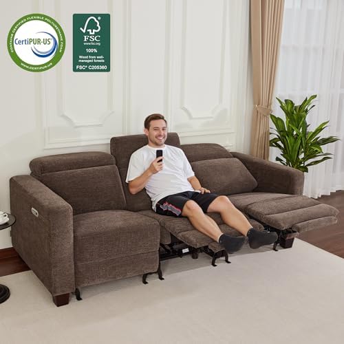 MCombo 85.4'' Zero Wall Hugger Power Recliner Sofa - Image 2
