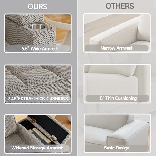 hansones 61" Loveseat Sofa - Image 6