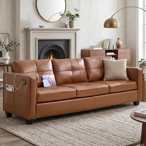 TYBOATLE 88" W Faux Leather Couches by TYBOATLE