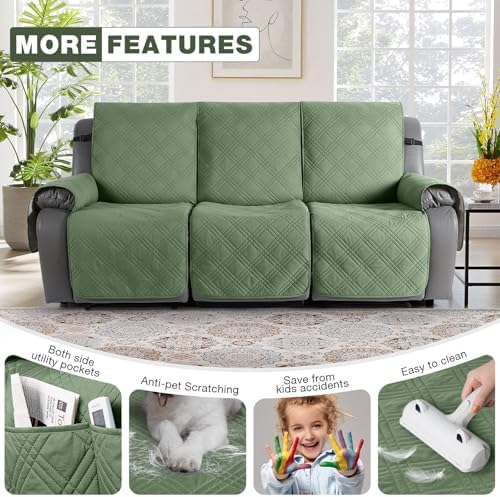 TAOCOCO 100% Waterproof Recliner Sofa Cover, Non Slip Split Couch Covers - Image 6