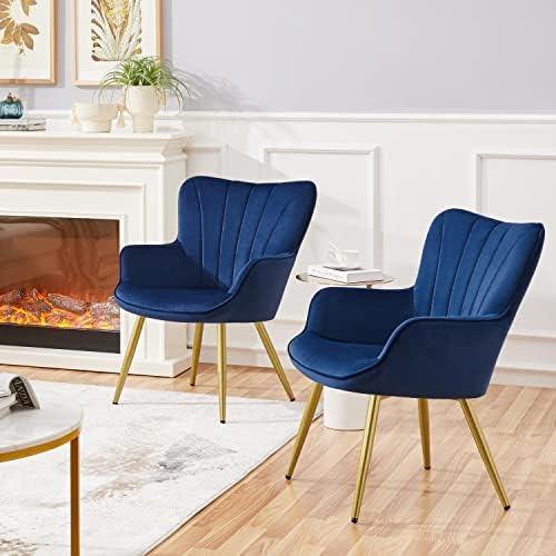 Yaheetech Accent Chairs Set of 2, Upholstered Armchairs - Image 2