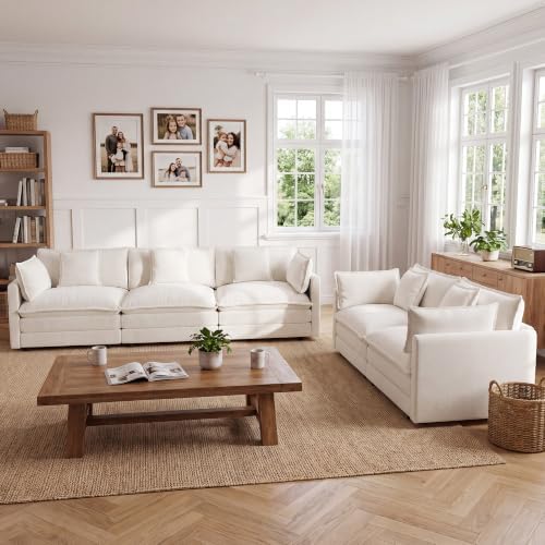 Tmsan 2 Piece Cloud Sofa Couch and Loveseat Set - Image 3
