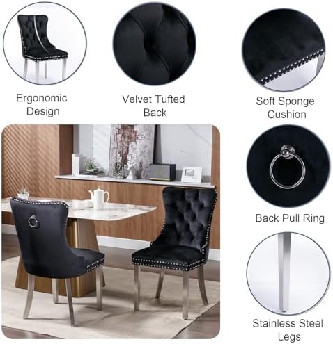 45” Round Dining Table Set For 2, Kitchen Table - Image 6