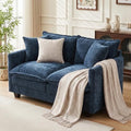Loveseat Sofa Couch, Small Mini Compact 50" Love Seat 27" Deep Cloud Sofa Seat by MUDANT
