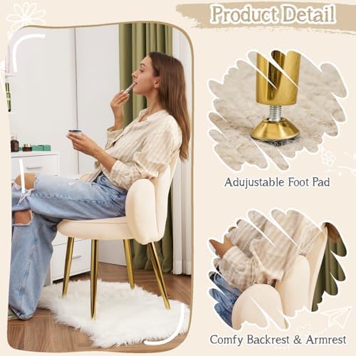 VINGLI Petal Makeup Vanity Chair - Image 6