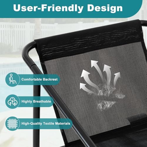 DUMOS 4 Piece Patio Furniture Set, - Image 4