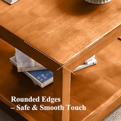 Side Table, Solid Wood Square End Table - Image 7