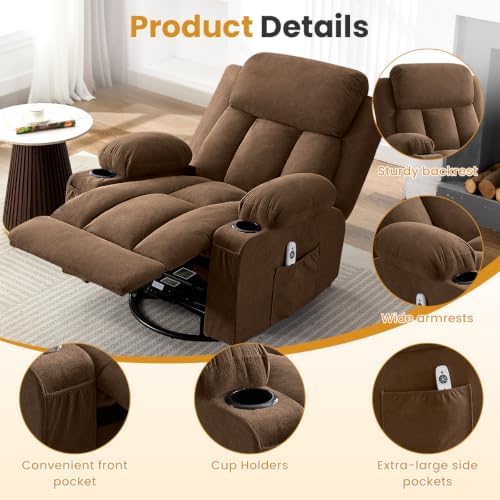 Swivel Rocker Recliner Chair - Image 6