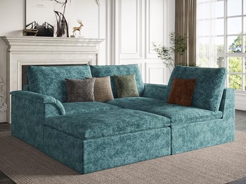 EASE MOOSE Boneless Couches for Living Room, Cloud Couch Sectional by EASEMOOSE