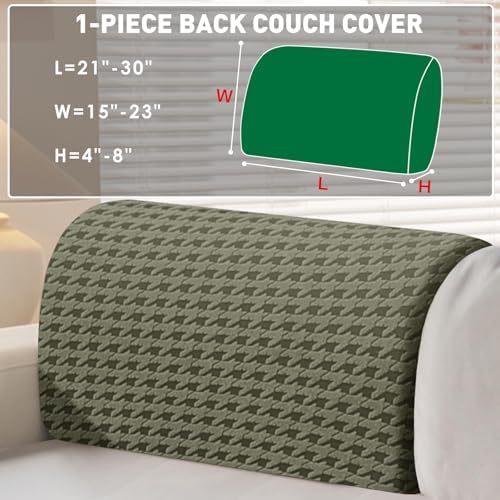MAXIJIN Couch Cushion Covers for Sectional Sofa, Stretch Sofa Cushion Cover - Image 2