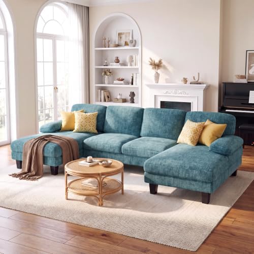 Furmax Sectional Couches for Living Room, Light Blue - Image 6