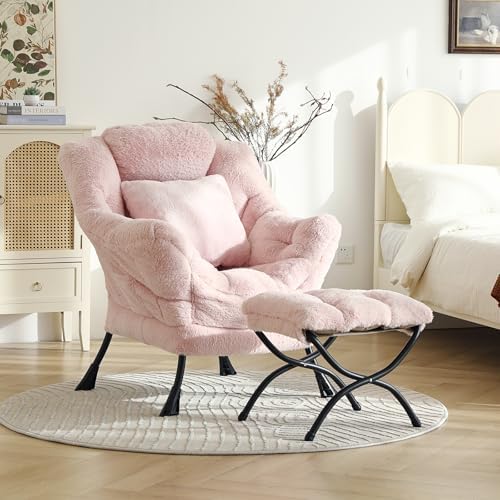 Lazy Chair with Ottoman, Comfy Reading Chair - Image 2