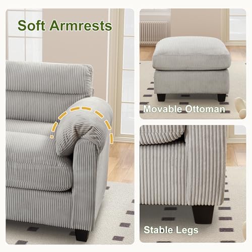 HAOMARKETS 115" Modular Sectional Sofa Couch - Image 3