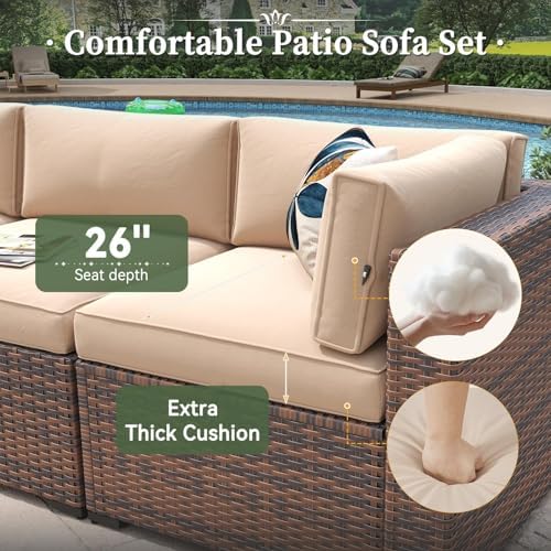 Aoxun 11 Piece Patio Furniture Set - Image 2