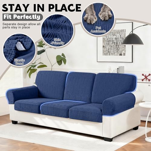 VANSOFY Stretch Couch Cushion Covers - Image 4