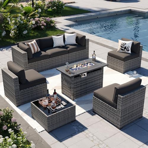 Aoxun Patio Furniture Sets, 8-Piece Outdoor Patio Furniture by Aoxun