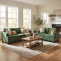 YOUDENOVA 2 Piece Set Comfy Sofa Couch, 3 Seater & Loveseat Sofa by YOUDENOVA