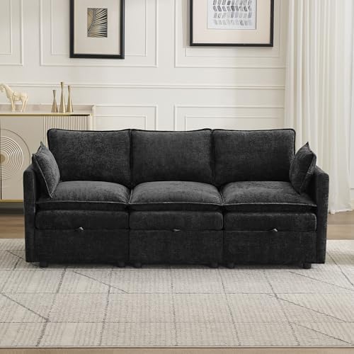 80" Sectional 3 Seater Sofa by Abbrevi