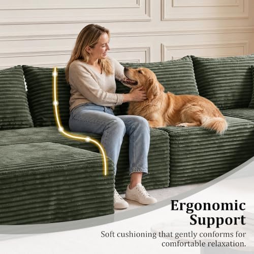 Boneless Couch U-Shaped Sectional Sofa - Image 6