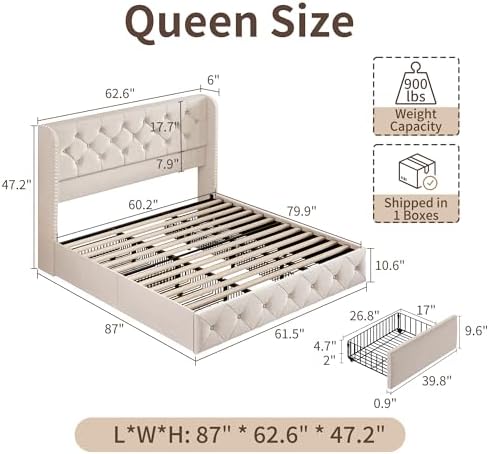 BRELTAM Queen Size Bed Frame - Image 2