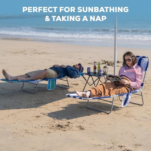 Romswi 2PK Folding Tanning Beach Chair - Image 4