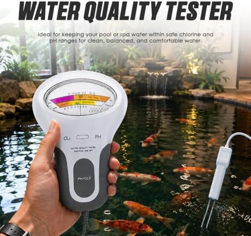 Pool Chlorine and pH Tester, Digital Pool Water Test Kit, Cl2 and pH Meter - Image 2