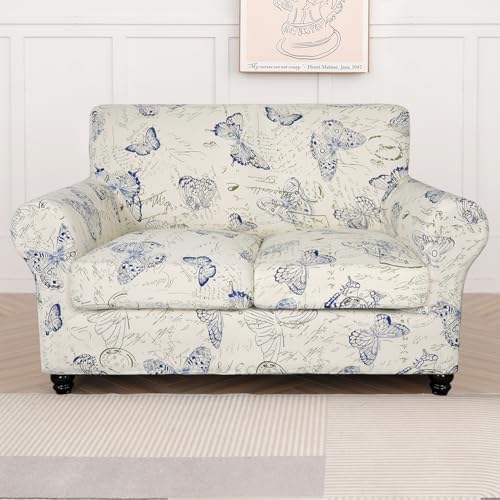 SearchI Stretch Sofa Cover Printed Couch Cover, Floral Pattern 3 Pieces - Image 5