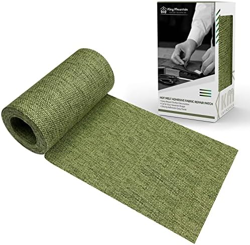 King Mountain Premium Linen Fabric Iron-on Repair Patch Kit, Decorative Patch by ForABetterHomeLife