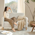 50.5 Inch Mid-century Upholstered Loveseat Sofa by ECOHARBOR
