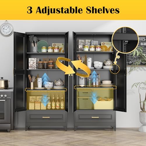 SteeLoong 75" Metal Storage Cabinet - Image 5