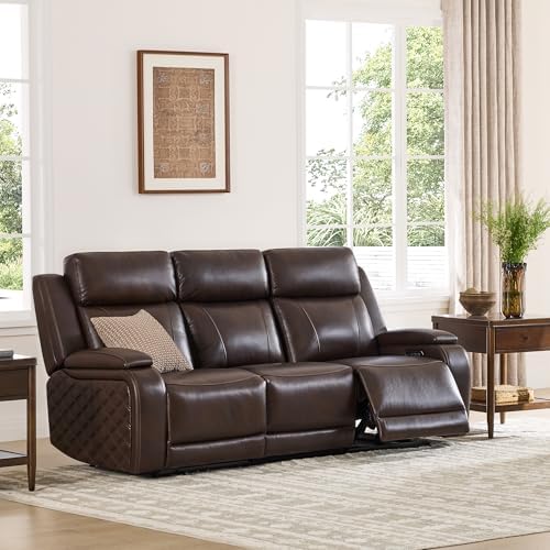 Watson & Whitely Genuine Leather Zero Gravity Power Reclining Sofa by WatsonWhitely