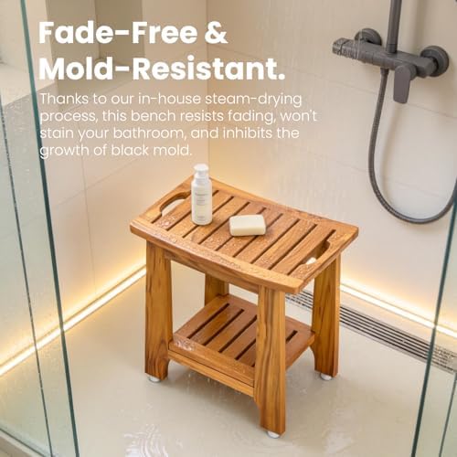 NNN 21" Standard Teak Shower Bench - Image 4