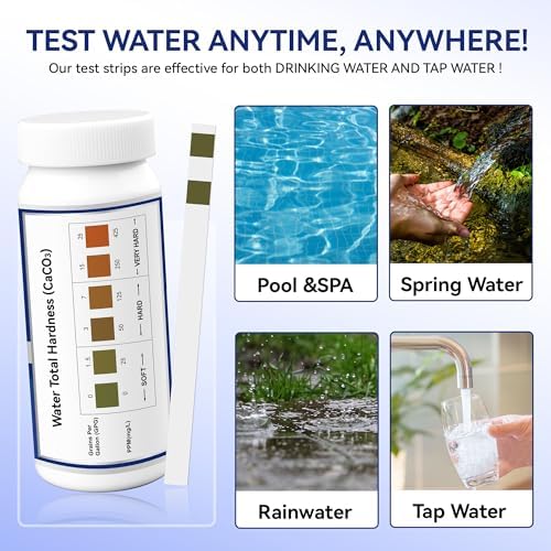 Water Hardness Test Kit, 150 Strips-Double Color Pads - Image 5