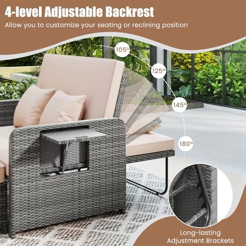Tangkula Patio Rattan Daybed - Image 5