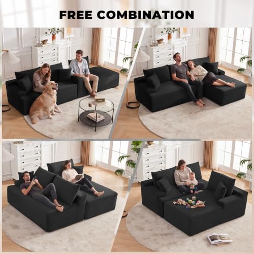 Mangodan Cloud Sectional Sofa, Boneless Couch - Image 4