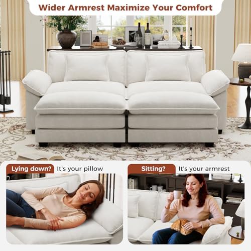 CDCASA 86" Modular Sectional Sofa, Comfy Cloud Couch - Image 6
