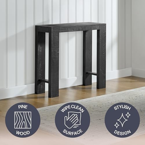 Alaterre Classic Solid Wood Entryway Console Table, 36 Inch - Image 3
